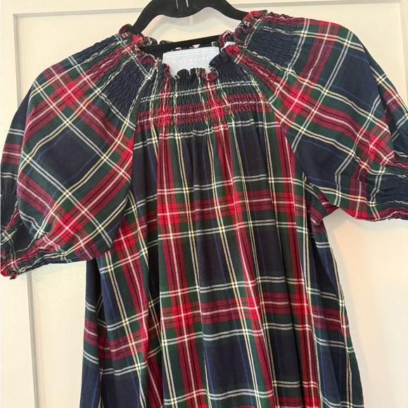 Hill House Plaid Maxi Dress - Navy, Red, Green - Picture 3 of 4